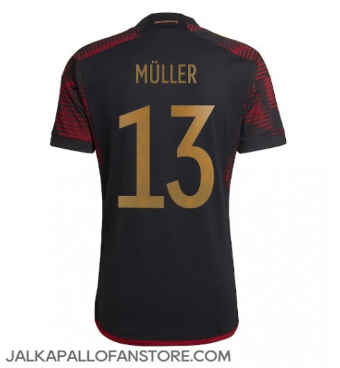 Saksa Thomas Muller #13 Vieraspaita MM-kisat 2022 Lyhythihainen